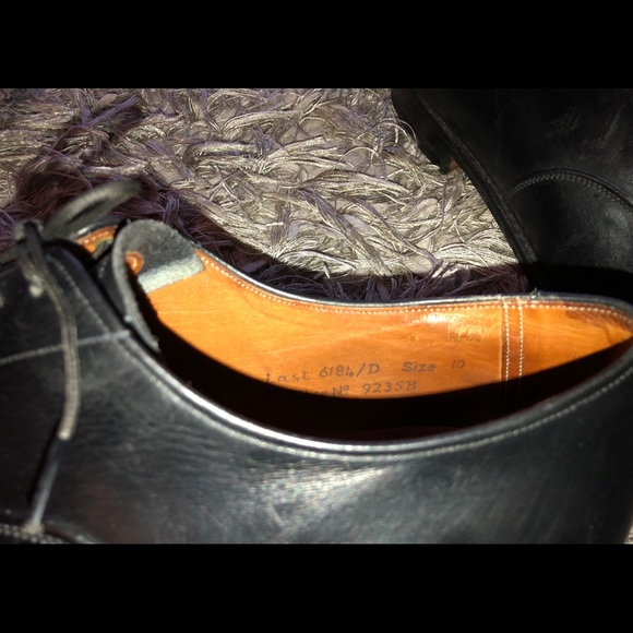 Alan Mcafee Mens Burgundy Cap Toe Oxford England - Picture 7 of 8